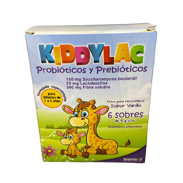 KIDDYLAC VAINILLA 5 G C/6 SOB(FARMIRAL/BIOMIRAL)