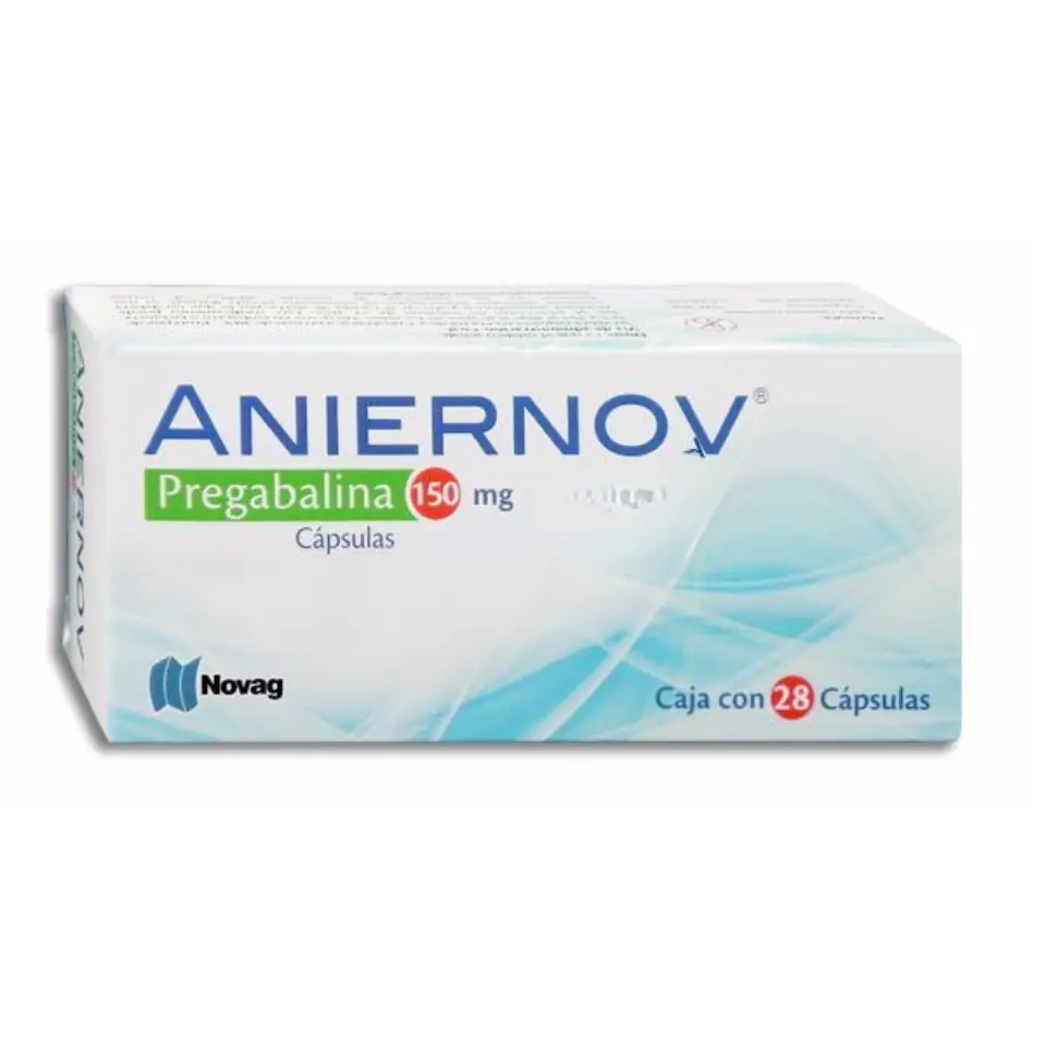ANIERNOV 150MG C/28 CAP (PREGABALINA)(NOVAG)