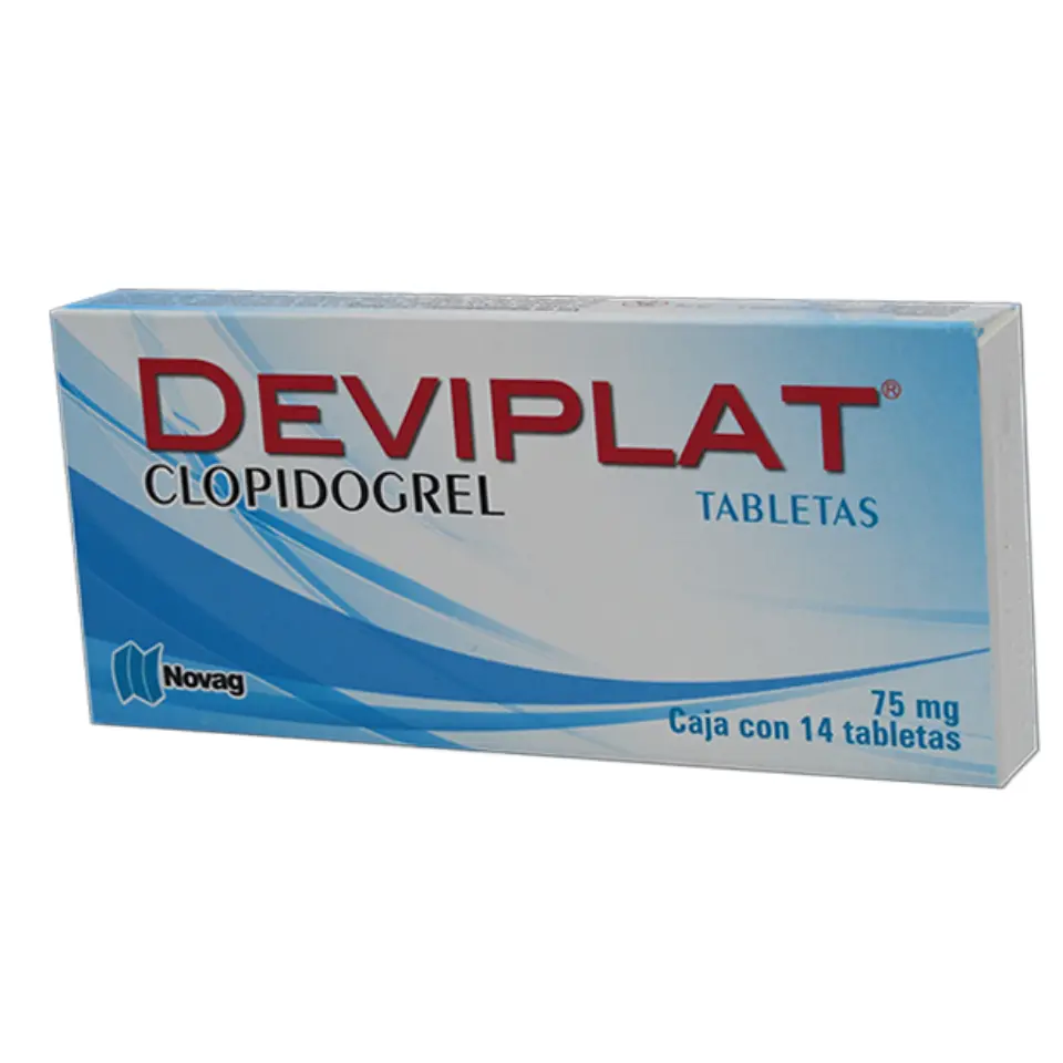 DEVIPLAT TABLETAS 75MG C/14 (CLOPIDOGREL) (NOVAG)