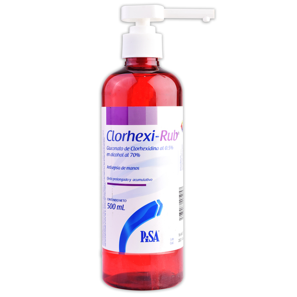 CLORHEXI-RUB 0.5% ENVASE C/500ML (PISA)