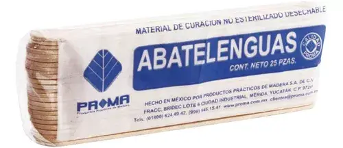 ABATELENGUAS MADERA PREMIUM 20 PQ C/25 PZ       ( IVA ) ( PROMA )