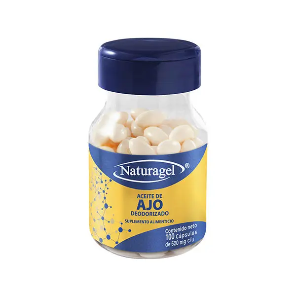 ACEITE DE AJO DEODORIZADO 520 MG ENV C/100 CAP (IVA)(NATURAGEL)