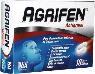 AGRIFEN 500/25/5/4MG C/10 TAB (PISA)