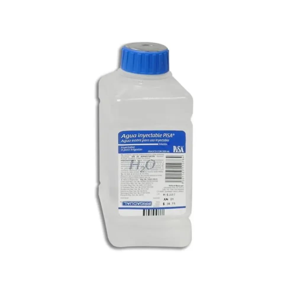 AGUA INY/IRRIGACION  ESTERIL C/SELLO 500ML (PISA)