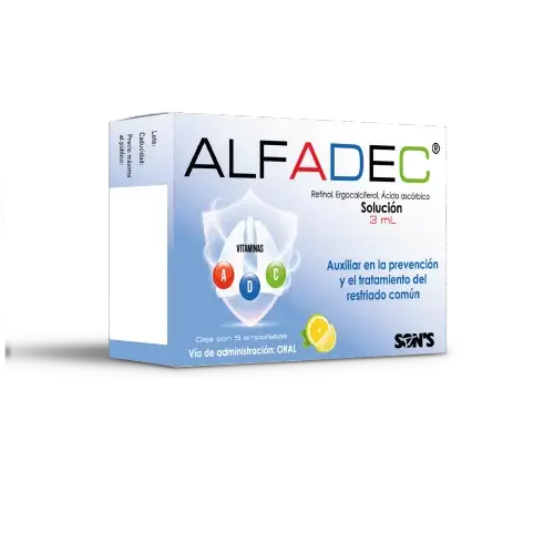 ALFADEC SOL INGERIBLE C/3 AMP (VITAMINA A, D, C)(SON'S)