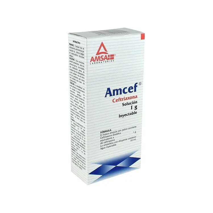 AMCEF 1G IV C/10ML SOL INY (CEFTRIAXONA)(AMSA)