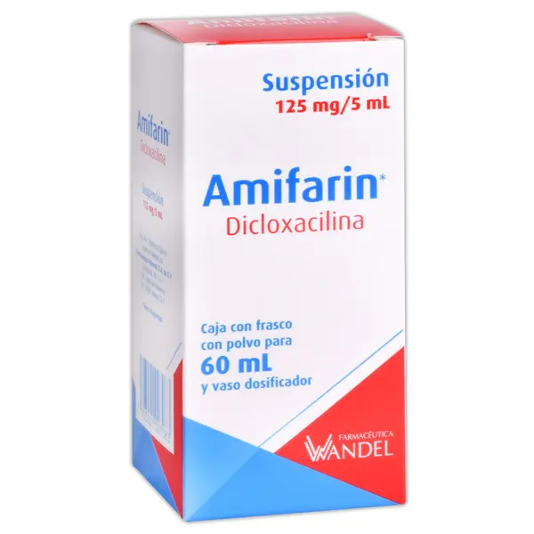 AMIFARIN SUSP 125MG 60 ML (DICLOXACILINA)(WANDELL)