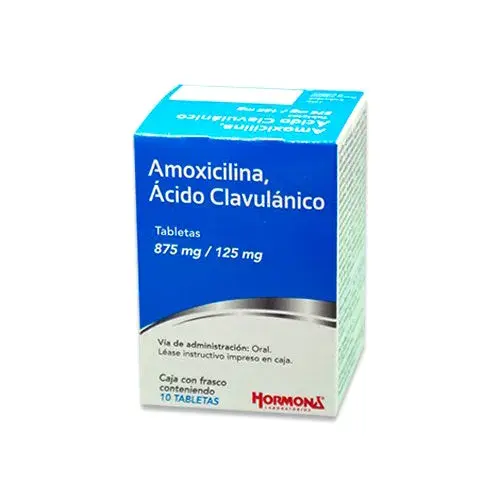 AMOXICILINA/ACIDO CLAVULANICO 875/125MG 10 TABS (HORMONA)