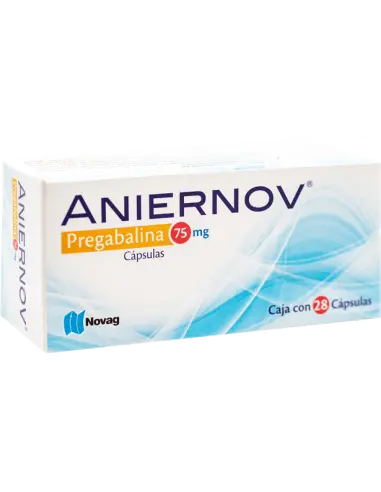 ANIERNOV 75 MG C/28 CAP (PREGABALINA)(NOVAG)