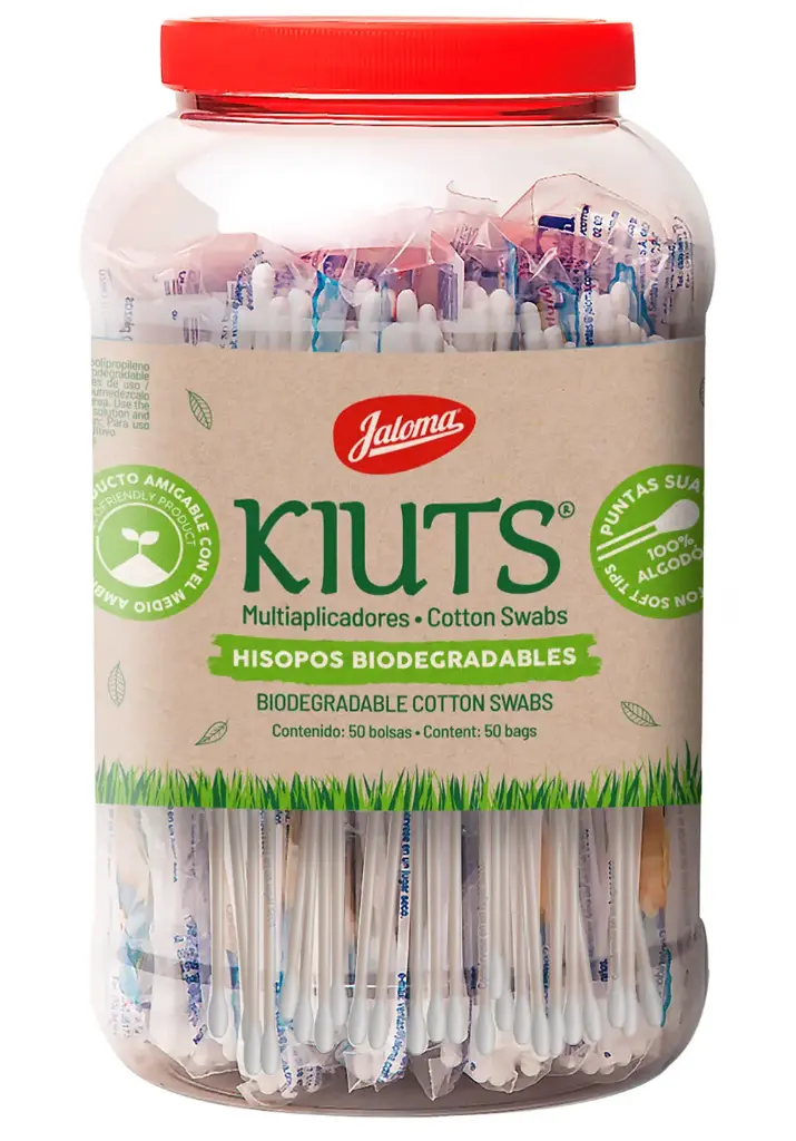 APLICADOR DE ALGODON KIUTS VITROLERO C/50 BOLSAS C/20 PZAS (IVA)(JALOMA)