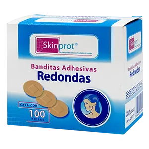 BANDITAS ADHE REDONDAS C/100 (SKINPROT/JAYOR)