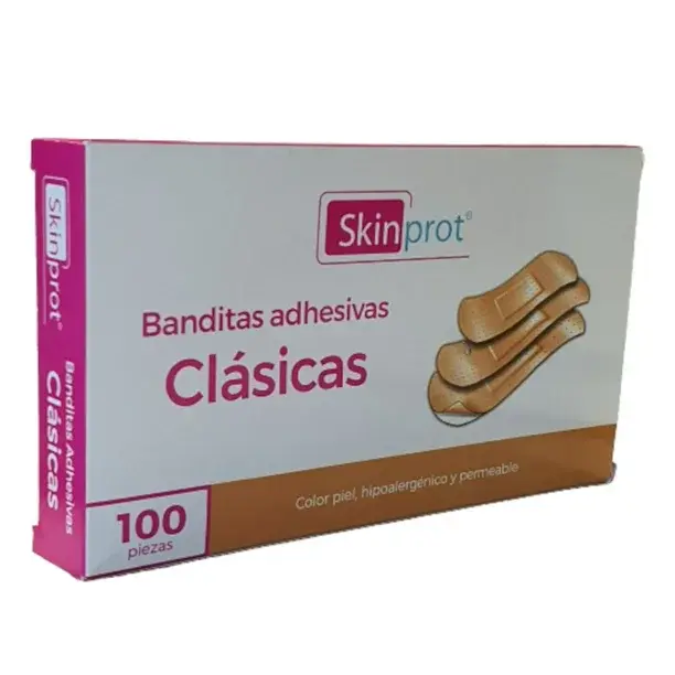 BANDITAS ADHESIVAS CLASICAS C/100PZ (SKINPROT/JAYOR)