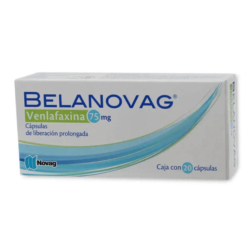 BELANOVAG 75MG L.P. C/20 CAP (VENLAFAXINA)(NOVAG)