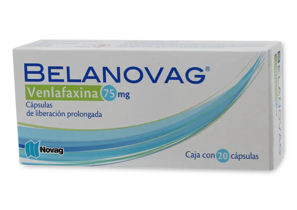 BELANOVAG 75MG L.P. C/20 CAP (VENLAFAXINA)(NOVAG)