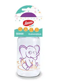 BIBERON CRISTALINO TAPA MORADA 4OZ (IVA)(JALOMA)