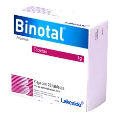 BINOTAL 1GR C/28 TABS (AMPICILINA)(BAYER/ LAKESIDE)