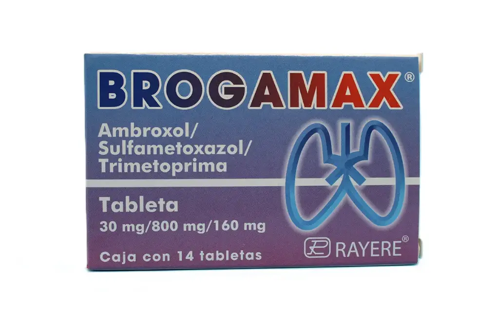 BROGAMAX 30/160/800MG C/14 (AMBROXOL/TRIMETOPRIMA/SULFAMETOXAZOL)(RAYERE)