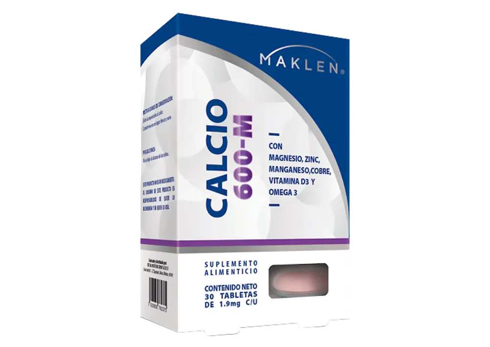 CALCIO 600M C/30 TABS (IVA)(MAKLEN)