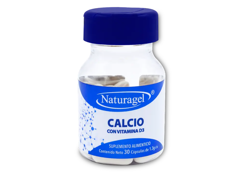 CALCIO C/VIT D3 1.3GR ENV C/30 CAP (NATURAGEL)