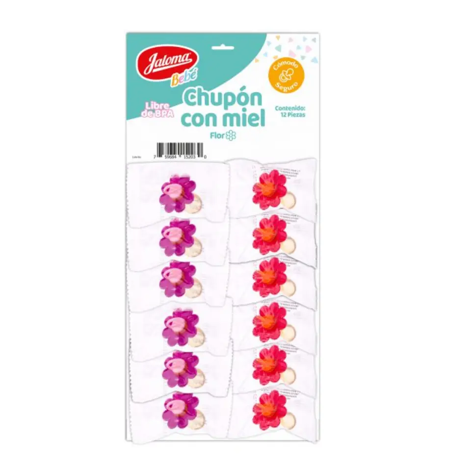CHUPON FIGURA FLOR C/MIEL DUO (IVA)(JALOMA)