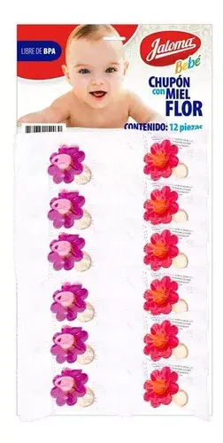 CHUPON FLOR CARTERA C/12 PZ (IVA)(JALOMA)