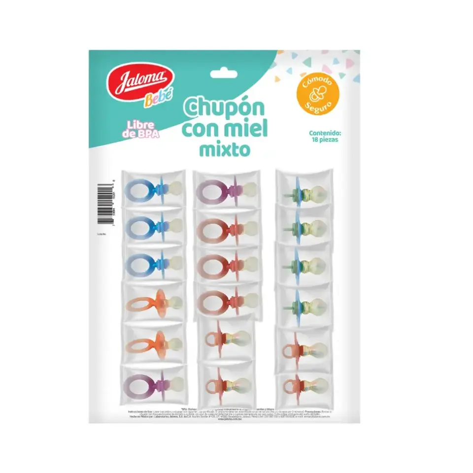 CHUPON MIXTO CARTERA C/18 PZA (IVA)(JALOMA)