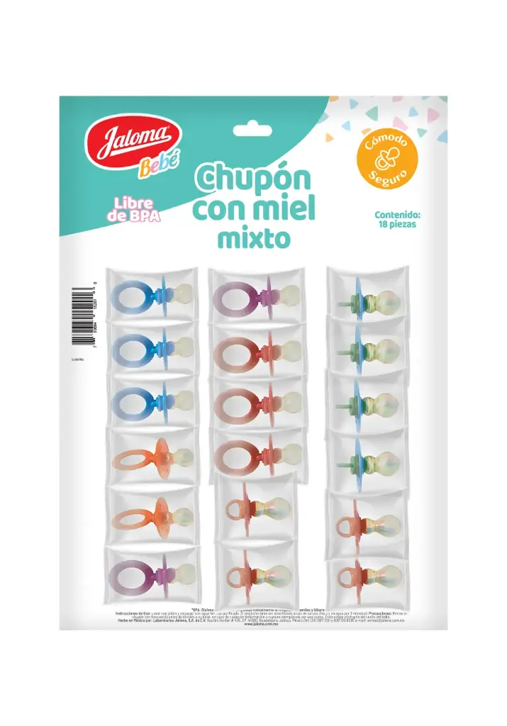 CHUPON MIXTO CARTERA C/18 PZA (IVA)(JALOMA)