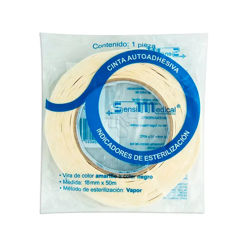 CINTA TESTIGO P/EST A VAPOR 1.8CMX50M (SENSIMEDICAL/JAYOR)