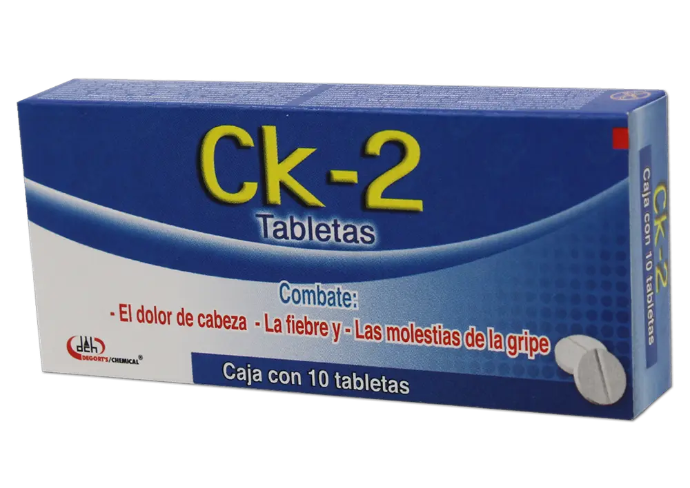 CK-2 C/10 TABS (CAFEINA, CLORFENAMINA, FENILEFRINA, PARACETAMOL)(DEGORT'S)