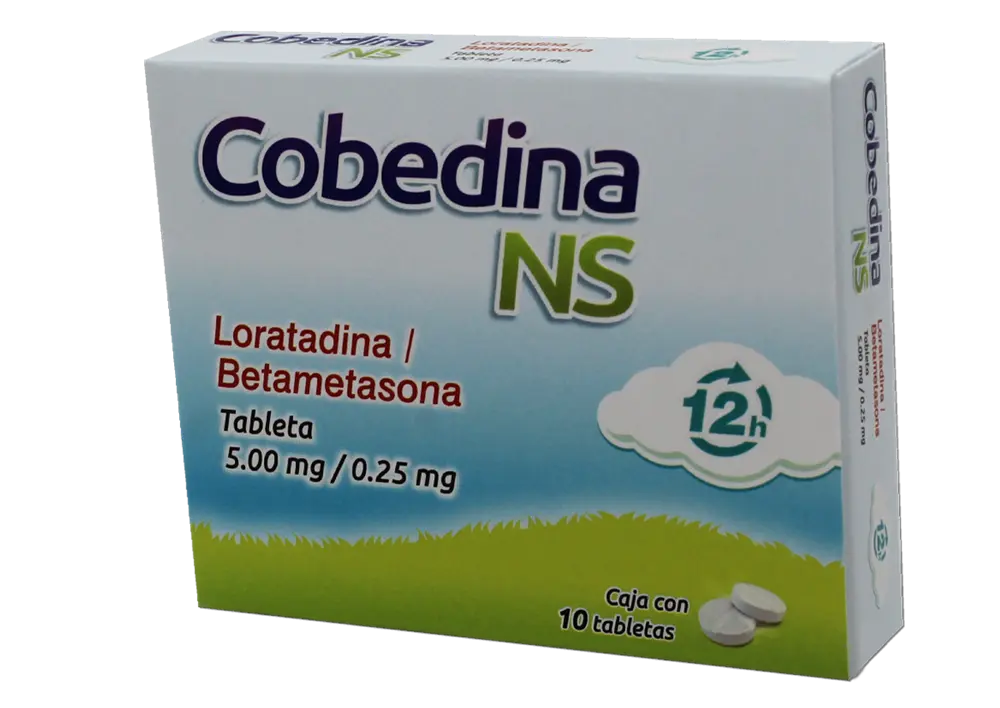 COBEDINA NS 5MG/0.25MG C/10 TABS (BETAMETASONA, LORATADINA)(COLLINS)
