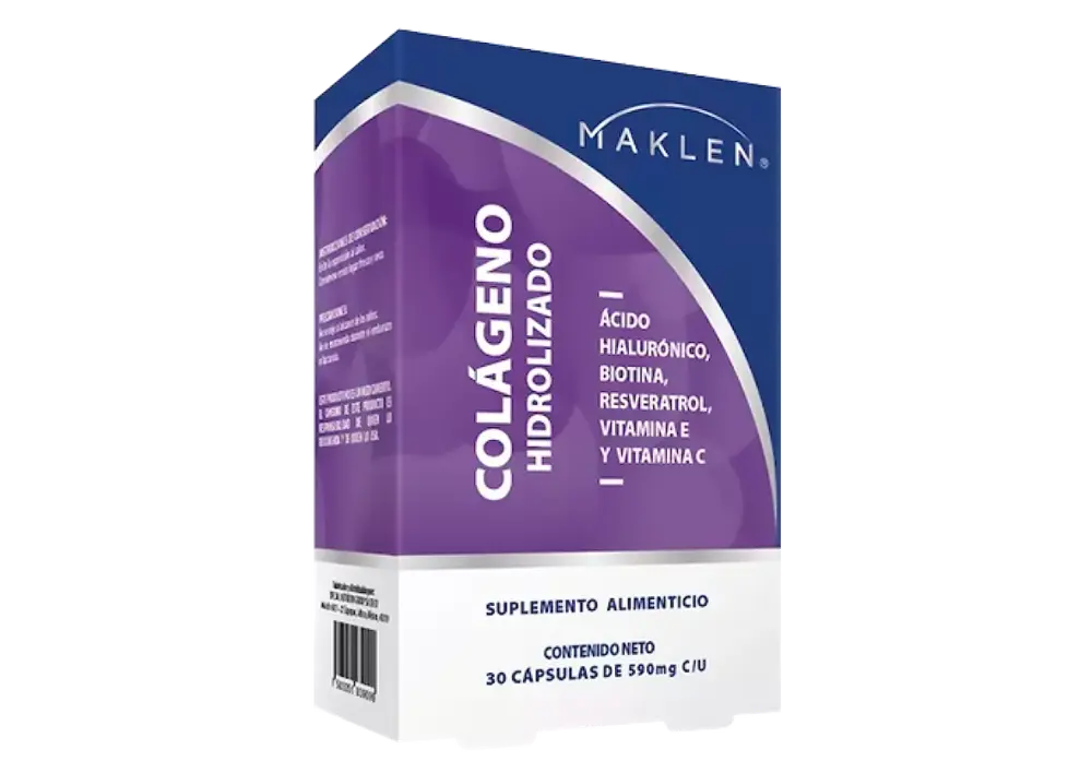 COLAGENO HIDROLIZADO/ACIDO HIALURONICO/BIOTINA  C/30 CAPS (MAKLEN)