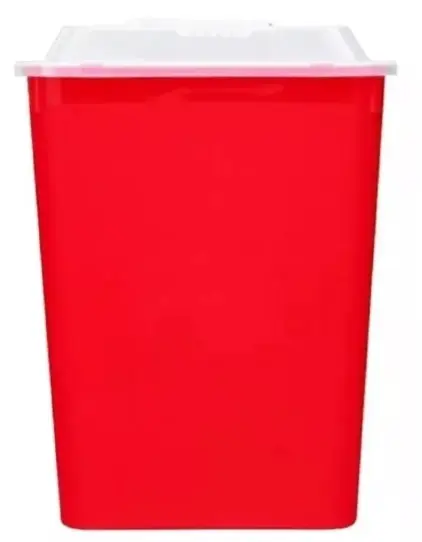 CONTENEDOR PUNZOCORTANTE P/RPBI ROJO 1.8LT C/TAPA (BD MEDICAL)
