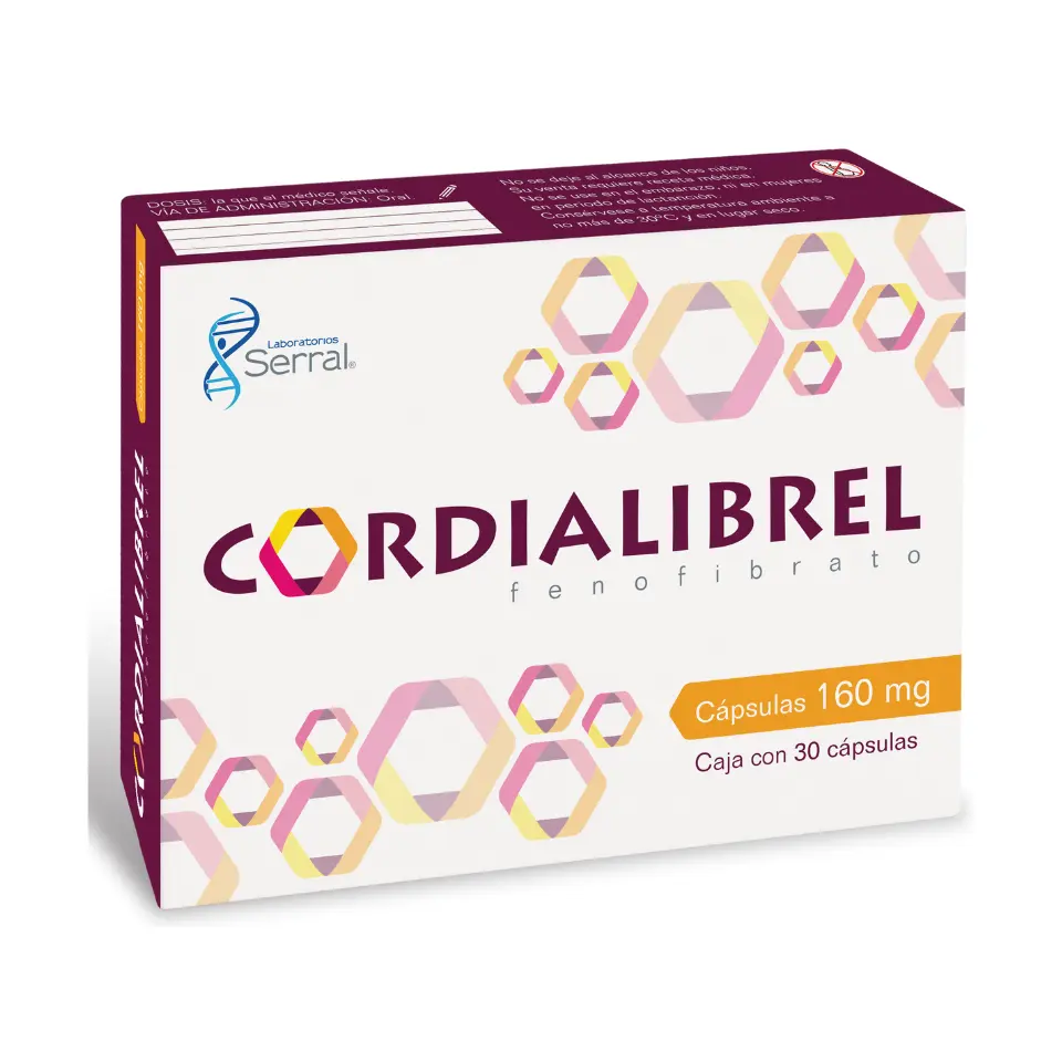 CORDIALIBREL 160 MG C/30 CAP/FENOFIBRATO (SERRAL)