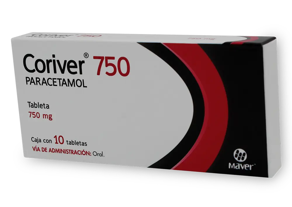 CORIVER 750MG C/10 TABS (PARACETAMOL)(MAVER)