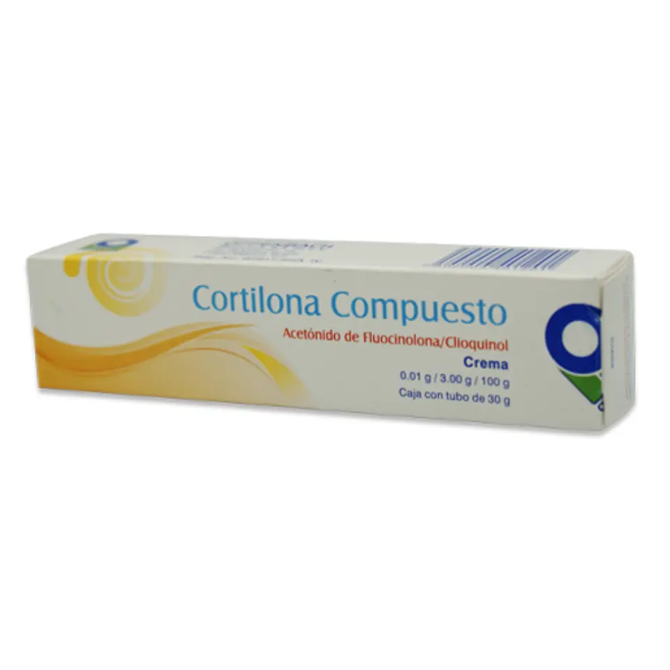 CORTILONA COMP CREMA C/30GR (ACET DE FLUOCI 0.01GR/CLIOQUINOL 3.00GR)(OFFENBACH)