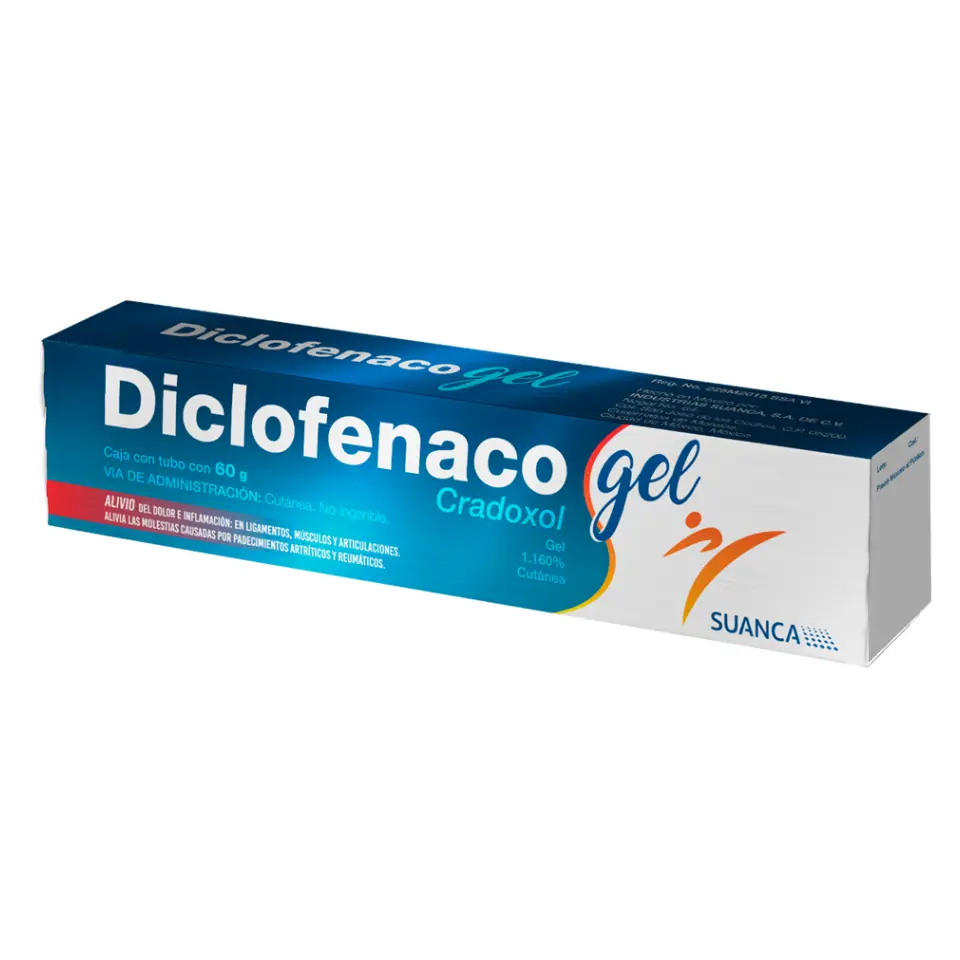 CRADOXOL 1.16 % C/60GR GEL (DICLOFENACO)(SUANCA)