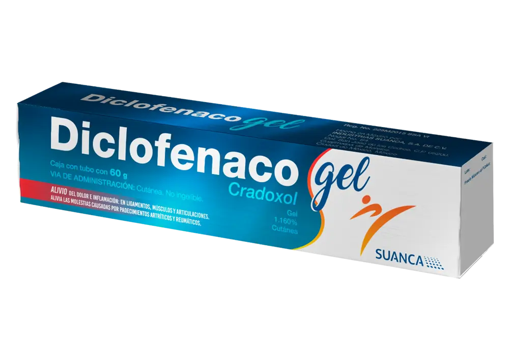 CRADOXOL 1.16 % C/60GR GEL (DICLOFENACO)(SUANCA)