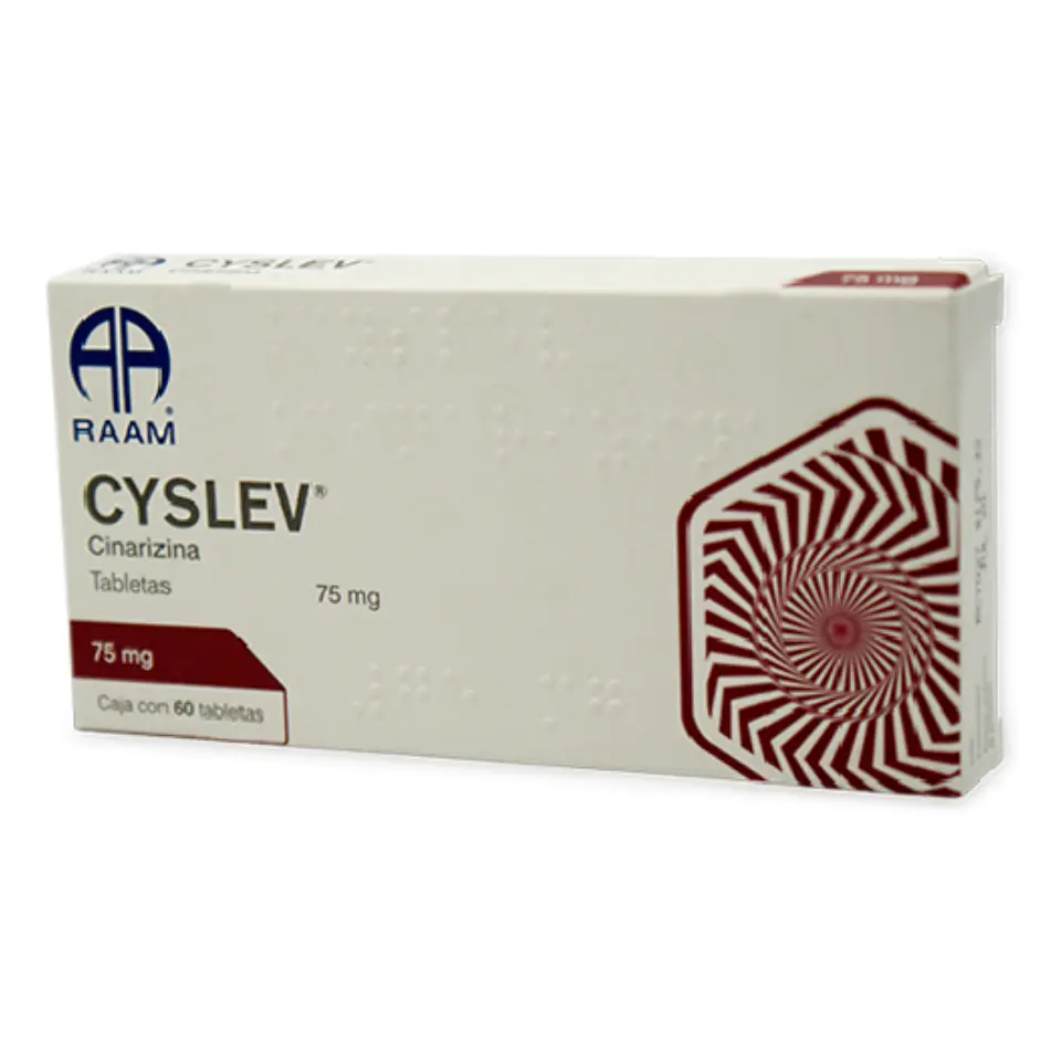 CYSLEV CINARIZINA 75MG C/60 TABS (CINARIZINA) (RAAM)