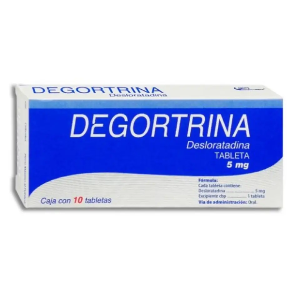 DEGORTRINA  5 MG C/10 TABS (DESLORATADINA)(DEGORT'S)