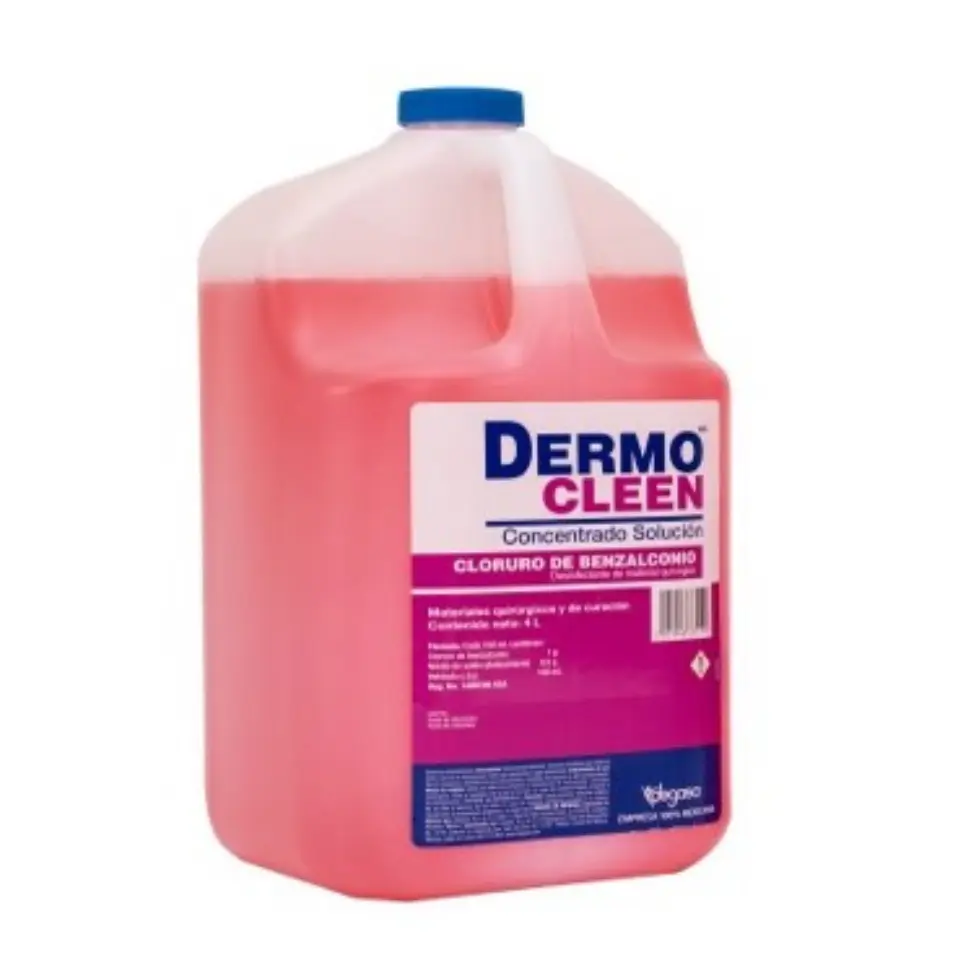 DERMOCLEEN CONCENTRADO C/4 LT (CLORURO DE BENZALCONIO)(IVA)(DEGASA/PROTEC)