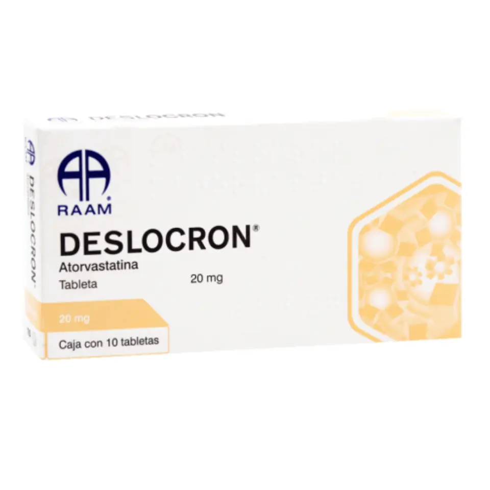 DESLOCRON 20MG 10TAB (ATORVASTATINA)(RAAM)