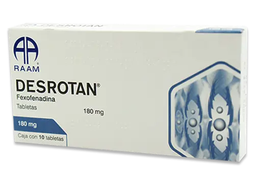DESROTAN 180 MG CON 10 TAB- FEXOFENADINA (RAAM)