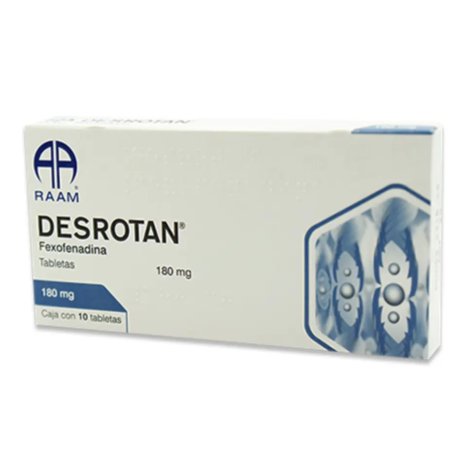 DESROTAN 180MG CON 10 TAB (FEXOFENADINA) (RAAM)