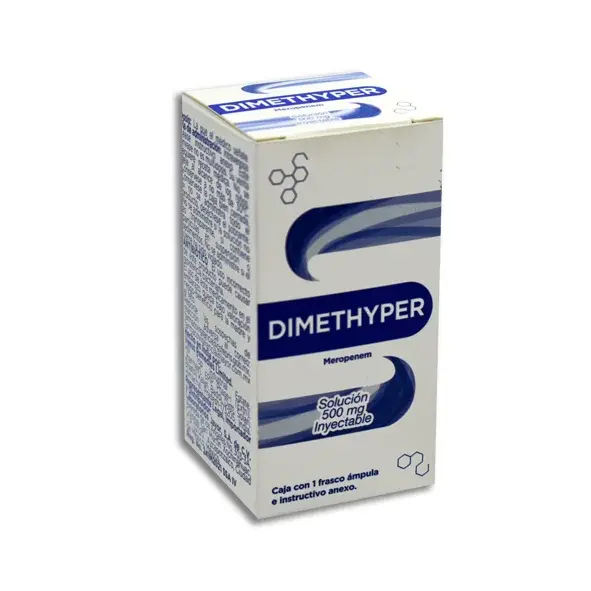 DIMETHYPER 500MG SOL INY FCO C/1 AMP (MEROPENEM)(SENSLPHARMA/JAYOR)