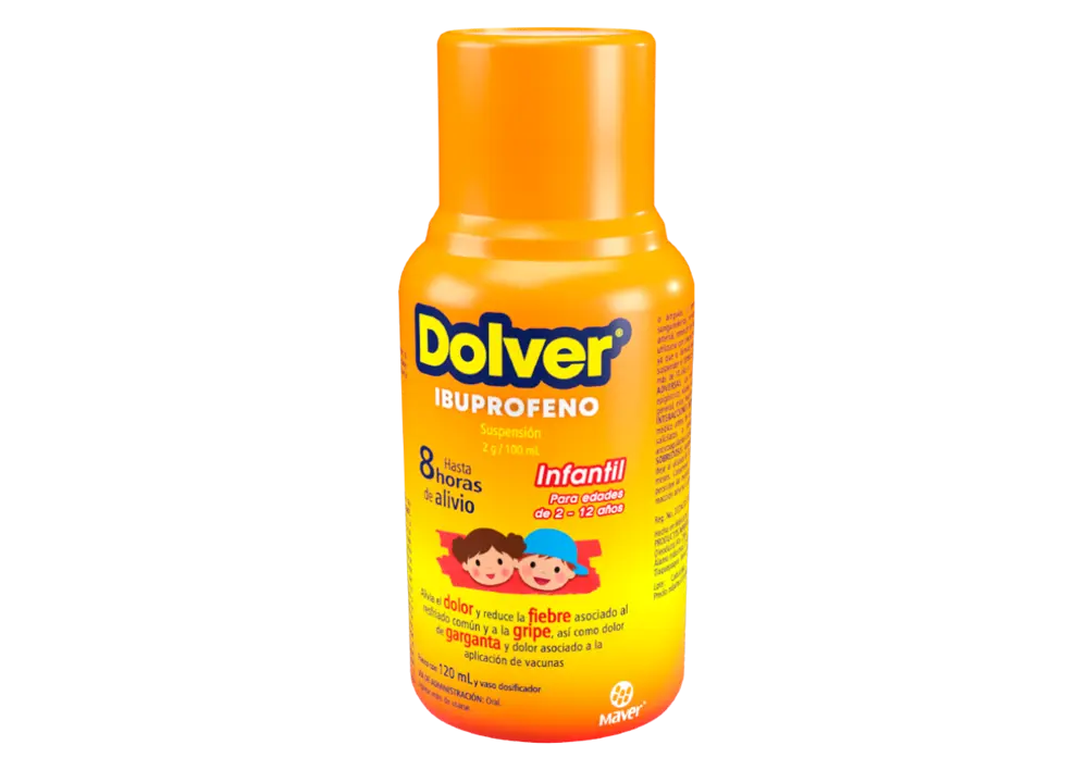 DOLVER 2 GR/100 ML INF SUSP CEREZA C/120ML  (IBUPROFENO)(MAVER)