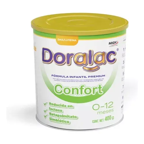 DORALAC CONFORT 400 GRAMOS ( LECHE )(MIGH)