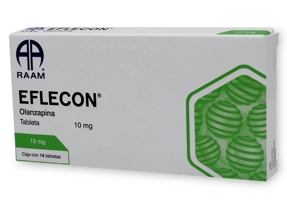 EFLECON 10 MG C/14 TABLETAS - OLANZAPINA (RAAM)