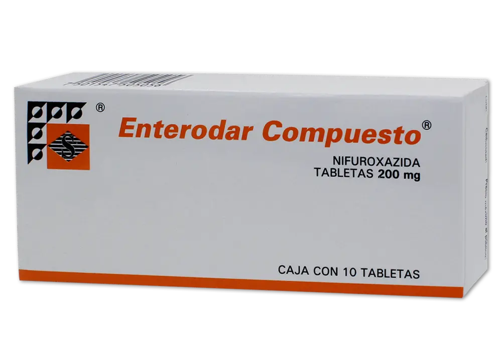 ENTERODAR COMP 200 MG C/10 TAB - NIFUROXAZIDA ( STREGER )