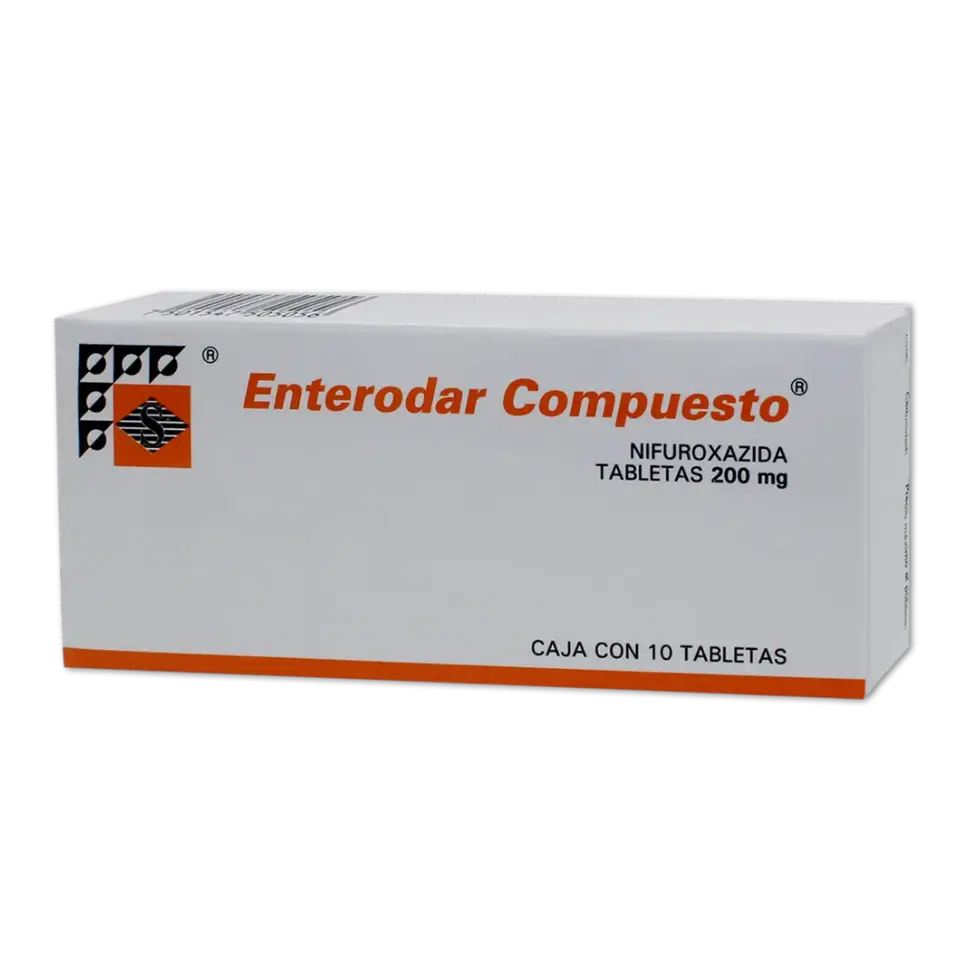 ENTERODAR COMP 200MG C/10TAB  (NIFUROXAZIDA)(STREGER)