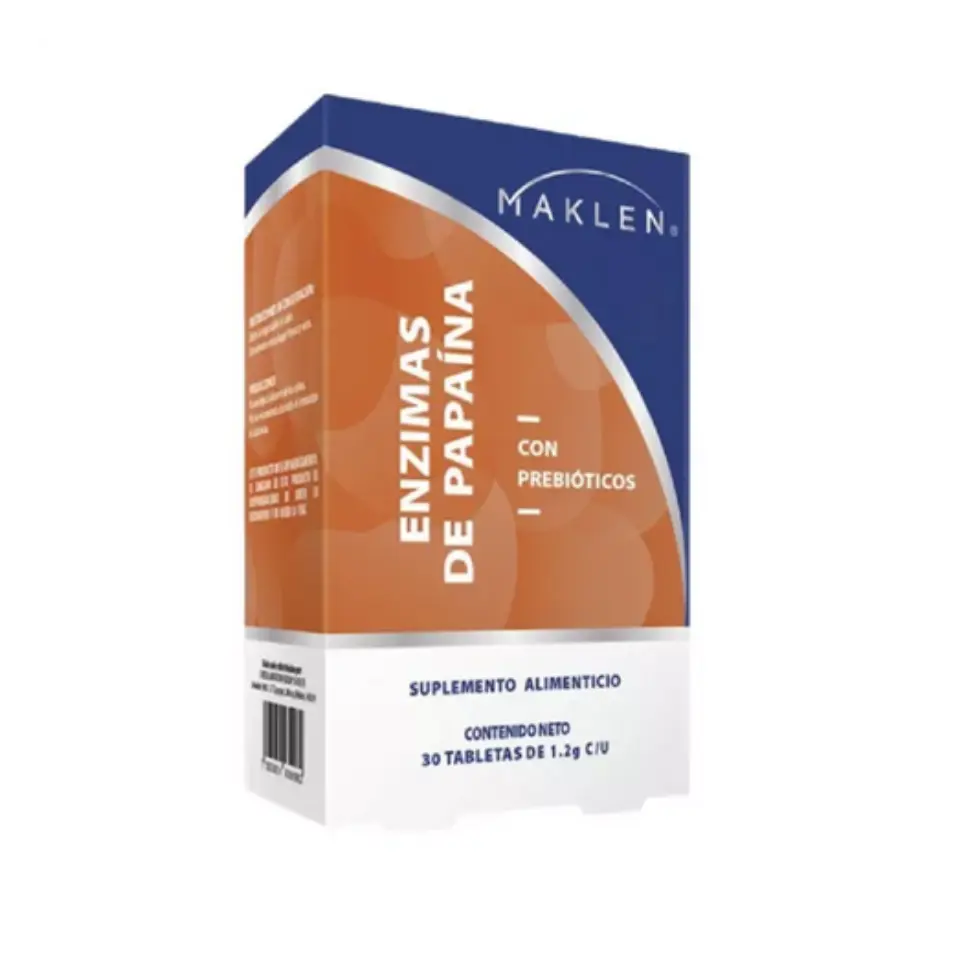 ENZIMAS DE PAPAINA CON PREBIOTICOS C/30 CAPS (MAKLEN)